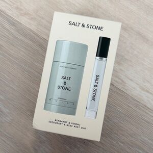 SALT & STONE Bergamot & Hinoki Deodorant & Mini Mist Duo - Light Green